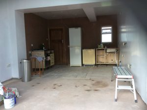 interior of property before home extension is complete